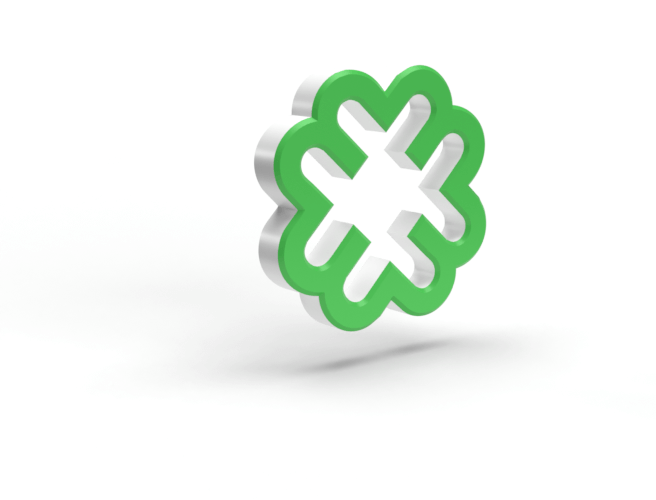 dazzly 3d logo green
